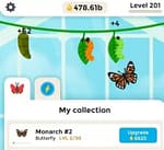 Mariposa inactiva modificada